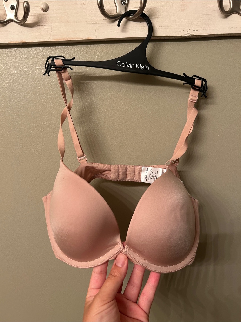 Calvin Klein Nude Pink Seamless Push-Up Bra